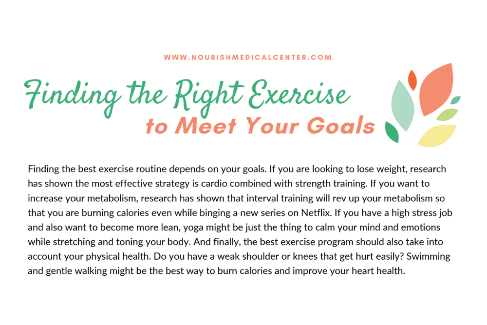 Finding the Right Exercise to Meet Your Goals